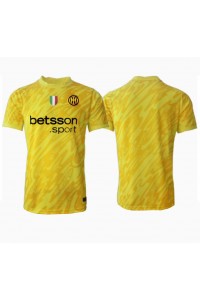 Inter Milan Doelman Voetbaltruitje Uit tenue 2024-25 Korte Mouw